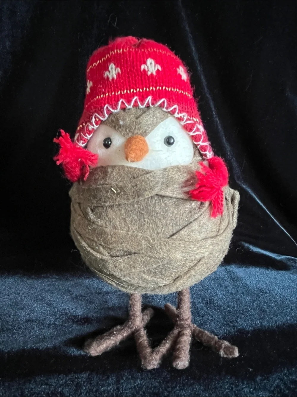 Rare 2013 Target Spritz Featherly Friend Winter Fabric Bird Wondershop